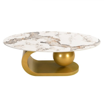 Viva Elite Sintered Stone Oval Coffee Table – The Future of Living Room Architecture
