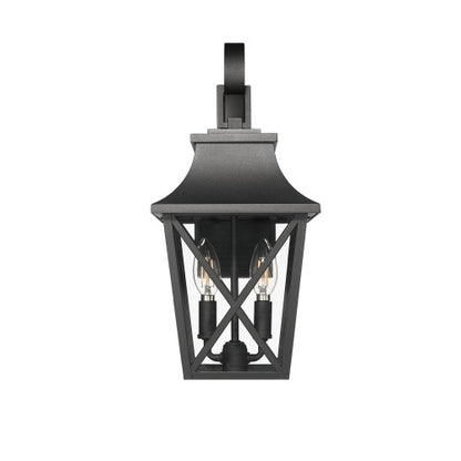 Black Outdoor Wall Light – Large Industrial Waterproof Exterior Light for Modern Farmhouse Porches & Entryways