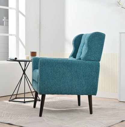 Teal Upholstered Armchair | Viva Cozy Luxe