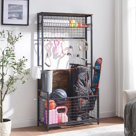 Viva Vanity Elite Garage Sports Equipment Storage Rack