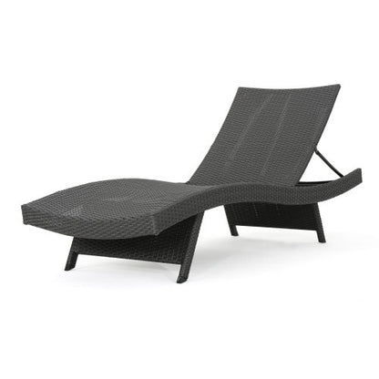 Salem Gray PE Wicker Chaise Lounges, Set of 2 | Viva