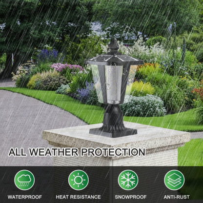 Solar-Powered Pillar Headlight with Dimmable LEDs – 1 Pack | Elegant & Energy-Efficient Outdoor Lighting