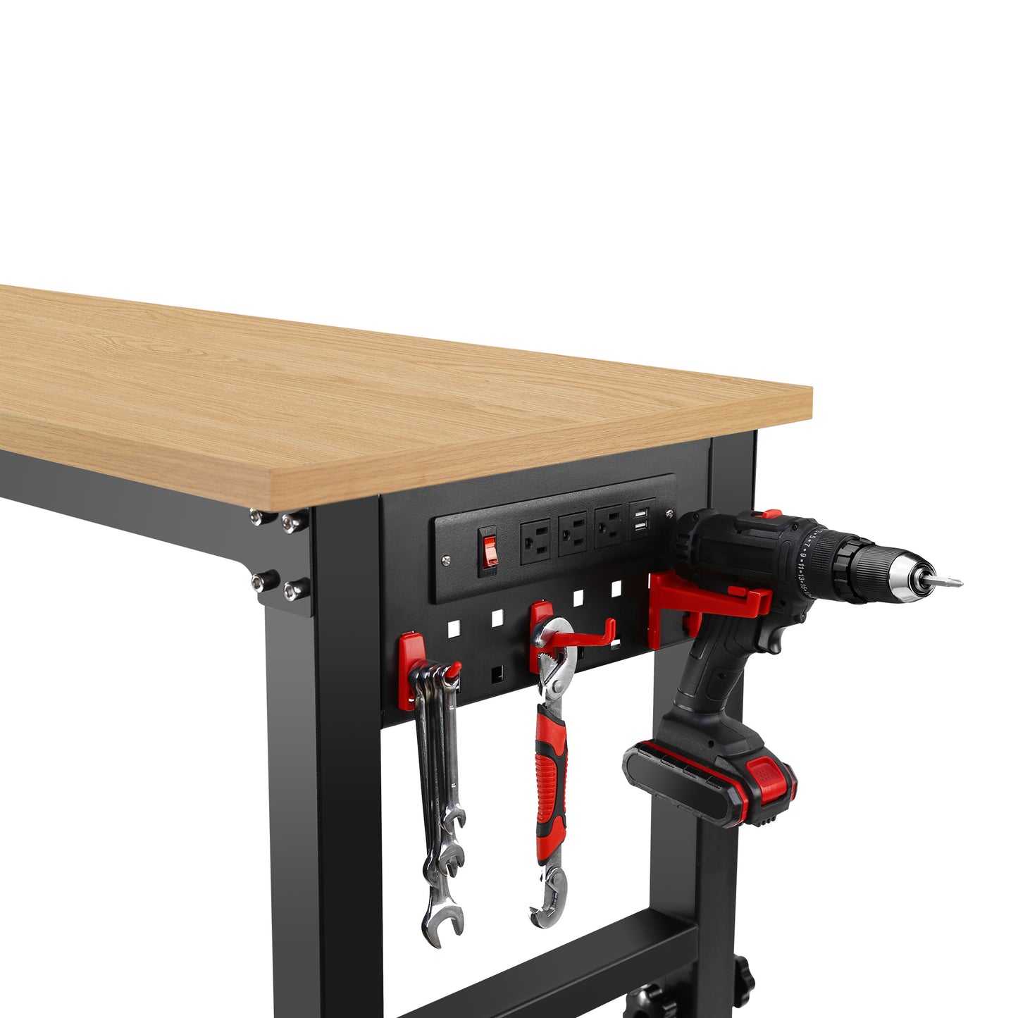 Metal Wooden Workbench