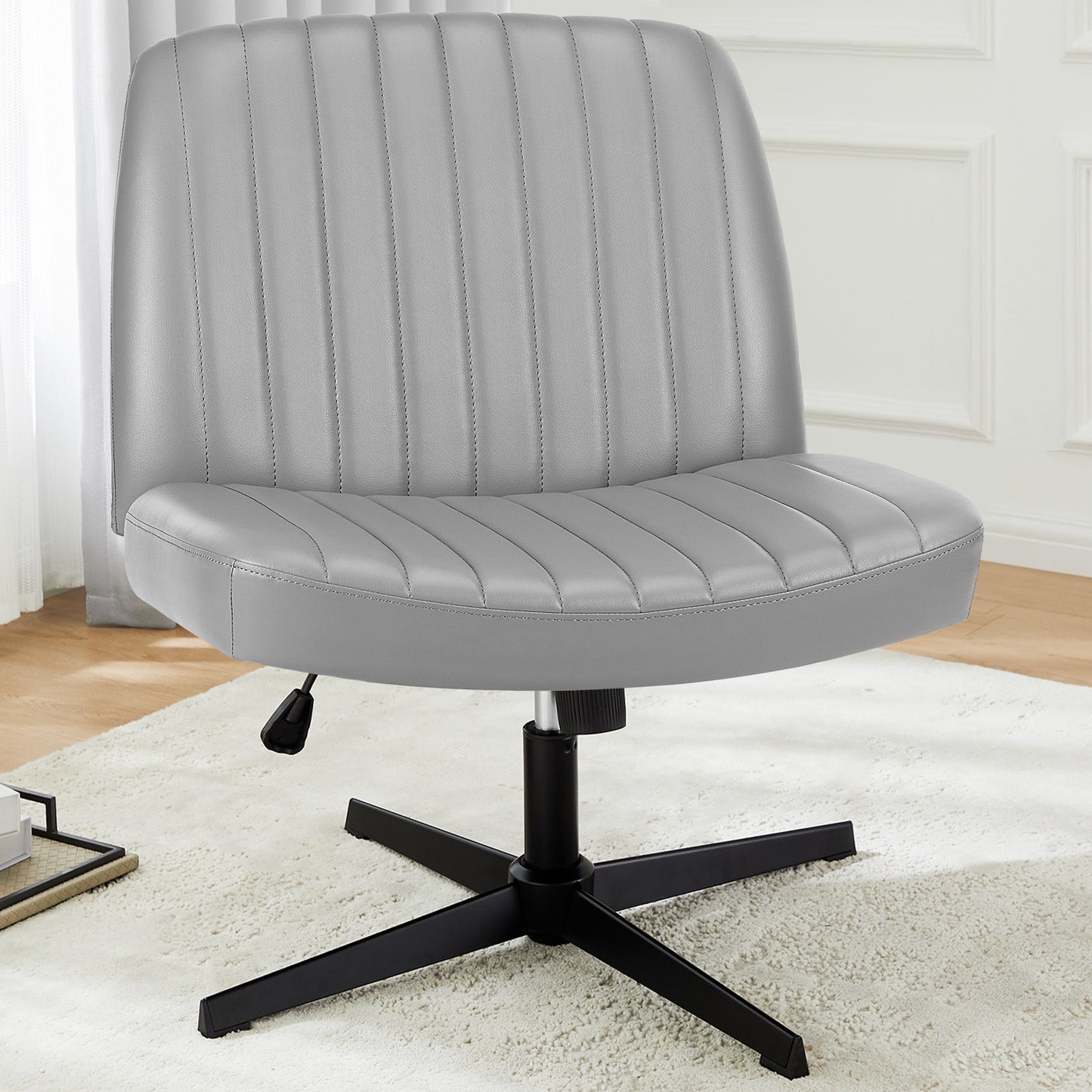 Viva Oslo Armless Swivel Cross-Leg Chair