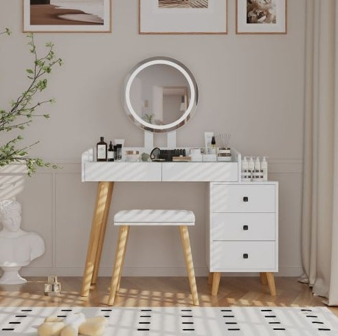 Viva Elite Expandable LED Vanity with Glass Top - The Future of Adaptive Beauty