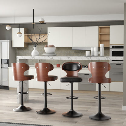 Viva Apollo Adjustable Swivel Bar Stools (Set of 2)