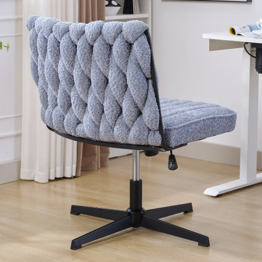 Viva Épure Armless Blue Desk Chair