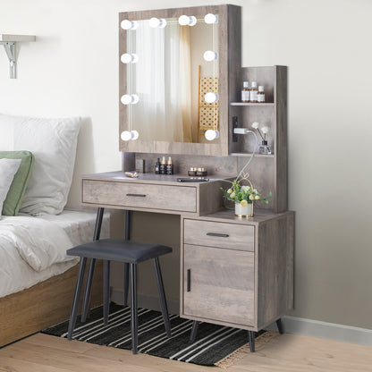 Viva Elite 1-Drawer Dressing Table Set Collection - The Future of Pure Simplicity