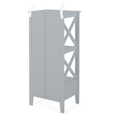 Grey Drawer Storage Rack with 2 Open Shelves | Viva