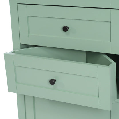 Green Triangular Tall Storage Cabinet | Viva Émeraude