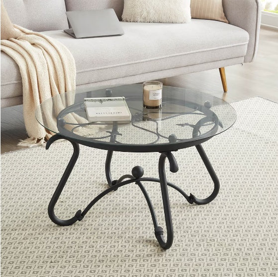 Viva Living Series – The 2-Piece Glass Table Set for Curated Simplicity