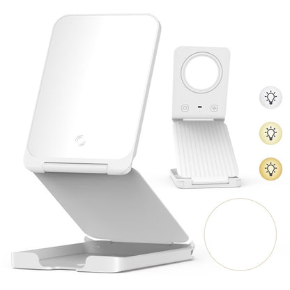 Travel Makeup Mirror with Lights – Compact, Portable & Elegant