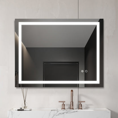 Smart LED Bathroom Mirror with Touch Button Control | Viva Vanity