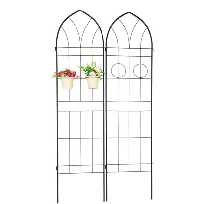 4 Pack Metal Garden Trellis Rustproof Trellis For Climbing Plants Outdoor Flower