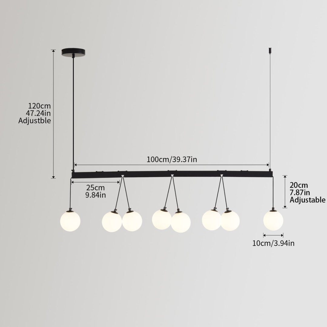 Viva Broghan 8-Light Sphere Globe Chandelier