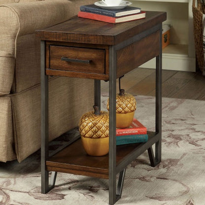 Viva Elite Rustic Panel Side Table – The Future of Multi-Functional Elegance