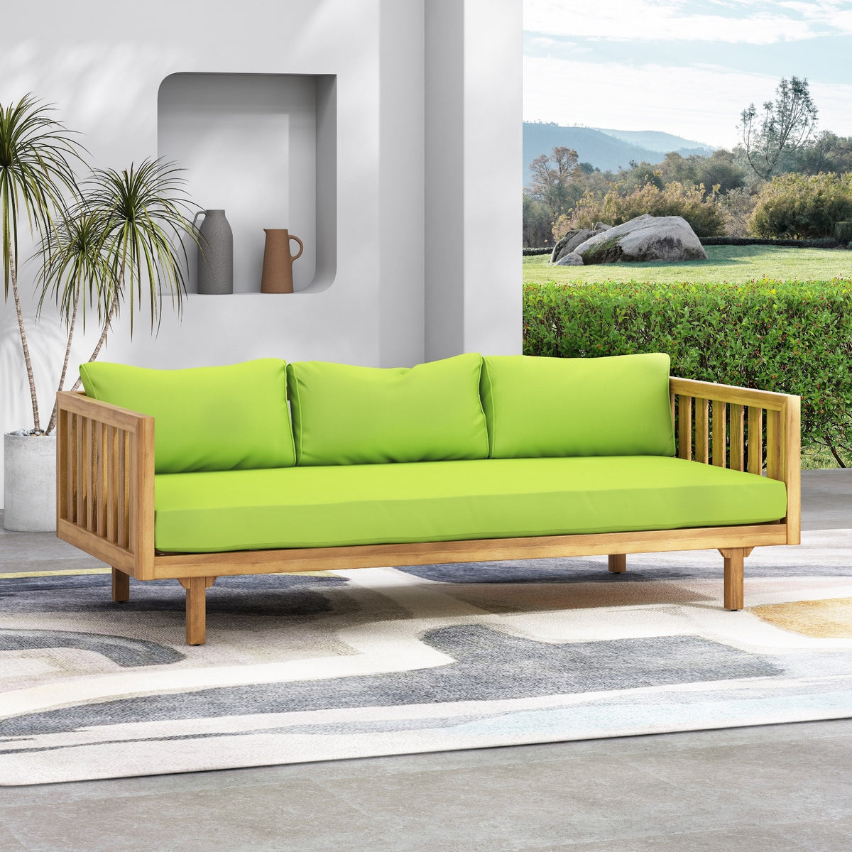 Viva Claremont Teak 3-Seater Daybed