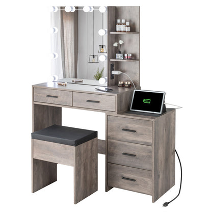 Viva Elite 3-Drawer Dressing Table Set Collection - The Future of Stylish Sophistication