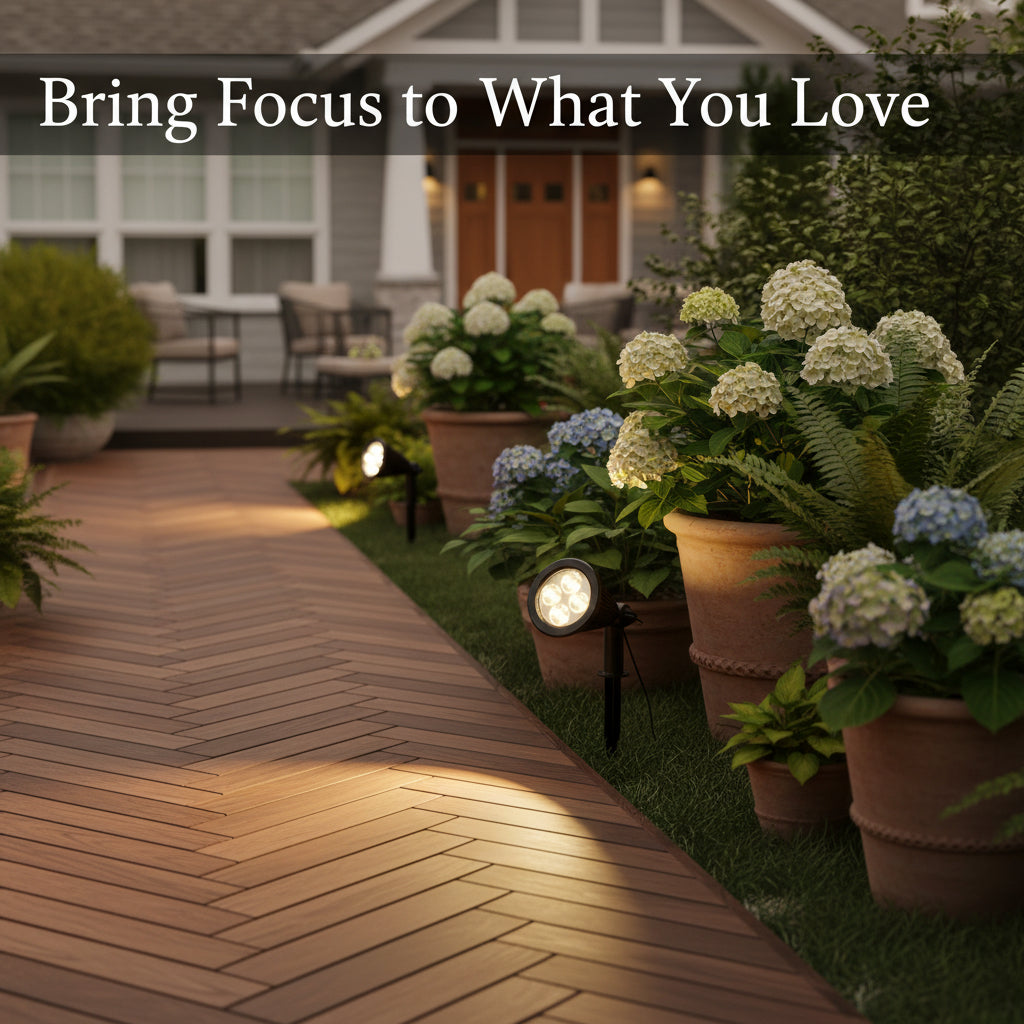 Viva Elite Solar Adjustable Spotlight - Dusk-to-Dawn Landscape Accent