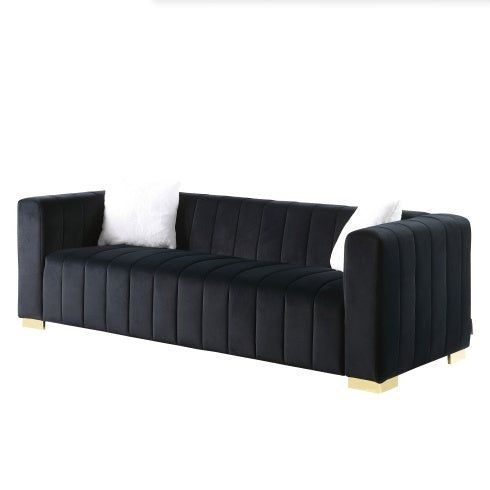 Viva Smart Modern Channel Chesterfield 3‑Seater Sofa