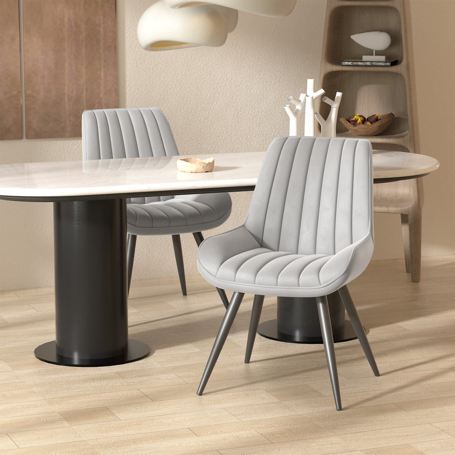 Viva Orion Waterfall-Cushion Swivel Bar Stool
