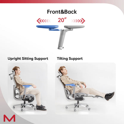 Gray High-Back Home Office Chair | Viva D2 Pro