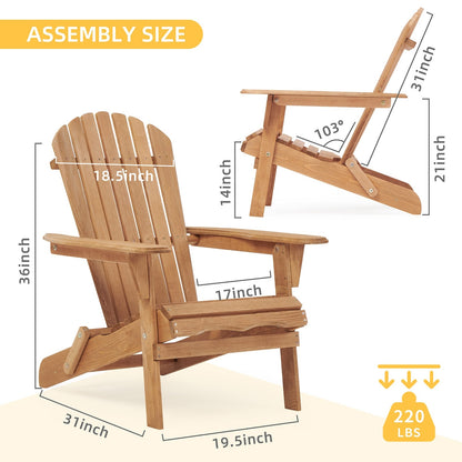 Viva Aria Folding Adirondack Chairs
