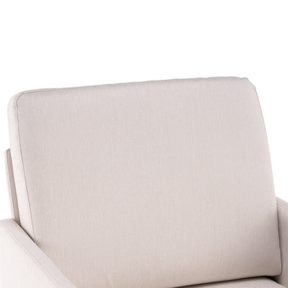 Off-White Upholstered Swivel Lounge Chair | Viva Astra