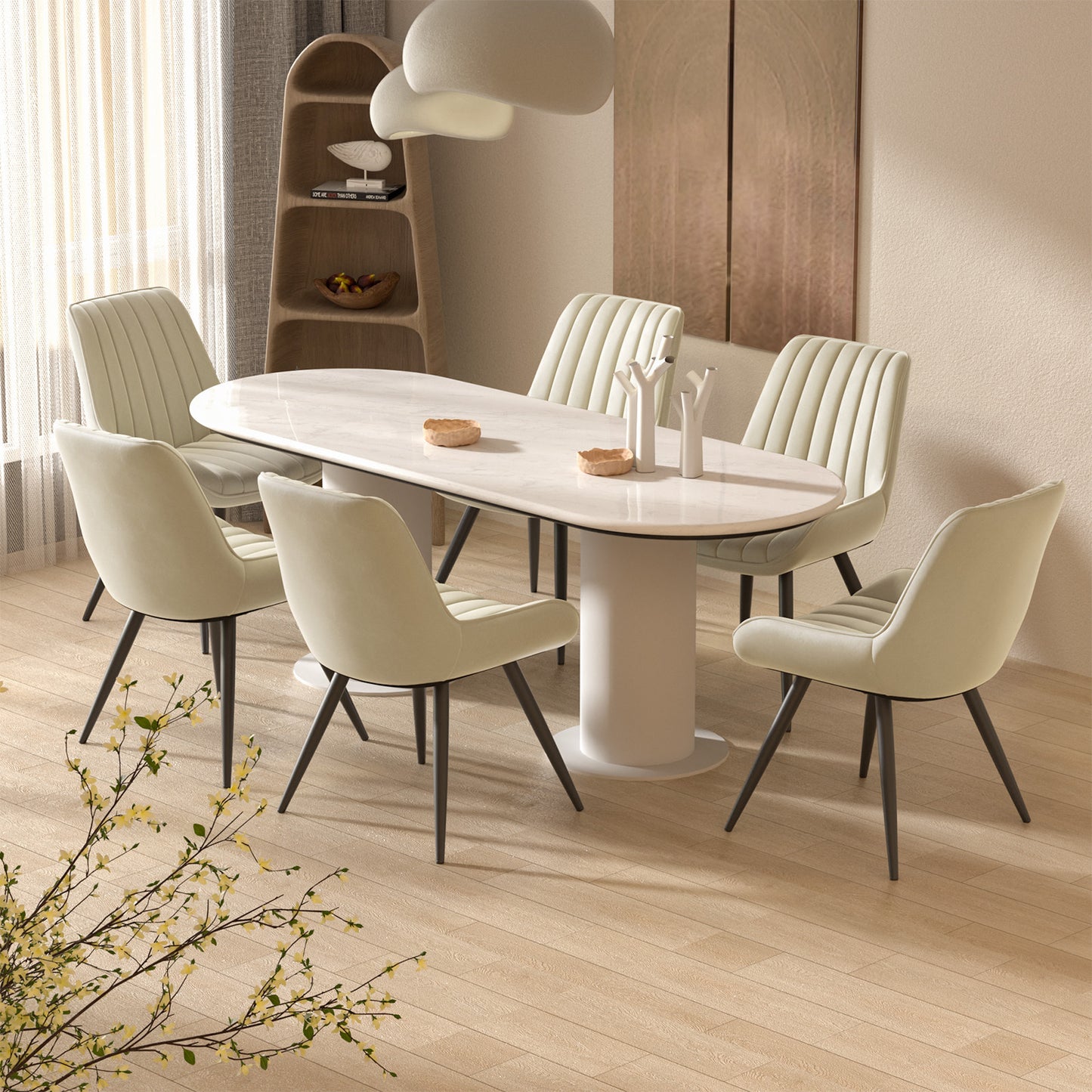 Viva Orion Waterfall-Cushion Swivel Bar Stool