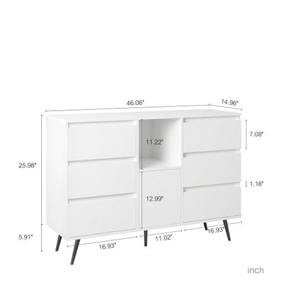 Luxury LED Storage Cabinet - Sleek & Modern White Gloss Finish