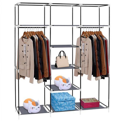 Gray 5-Shelf Non-Woven Wardrobe Organizer | Viva Nevada