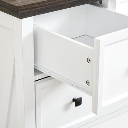 Viva Elite Elegant Fiberboard 6-Drawer Vanity Collection - The Future of Refined Functionality