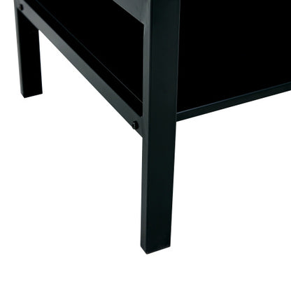 Viva Louvre Collection: The Noir Elevate Tempered Glass Coffee Table
