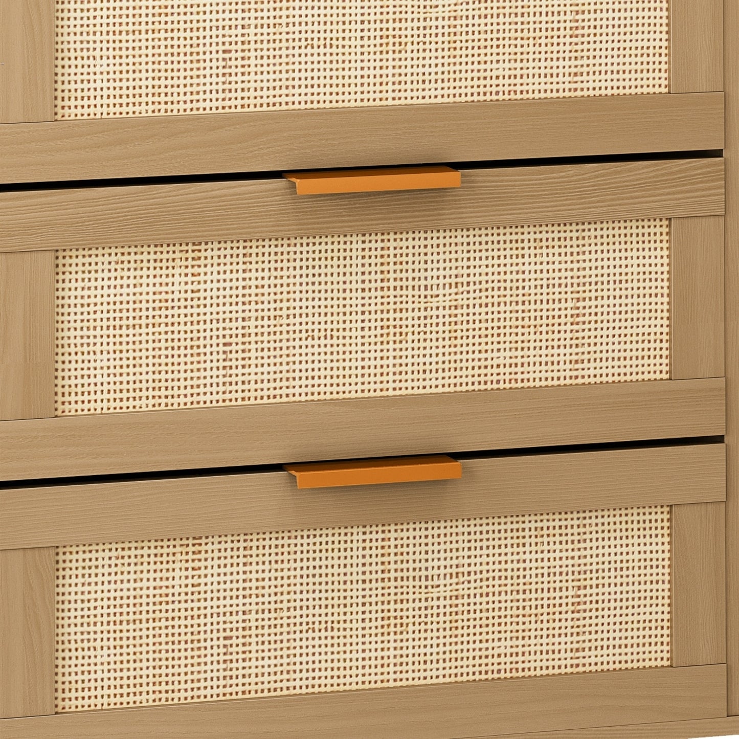 Viva Essentials Collection: 6-Drawer Rattan Dresser