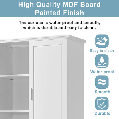 Tall Bathroom Storage Cabinet – Elegant & Space-Saving Organizer