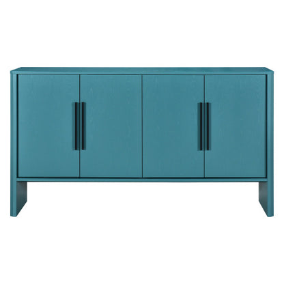 4-Door Retro Storage Cabinet | Large Sideboard with Adjustable Shelves & Mid-Century Design