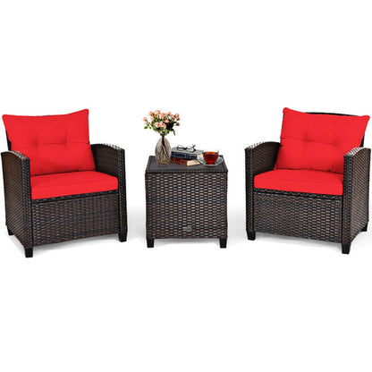 🌿 Viva Sorella 3-Piece Rattan Patio Set – Elevated Outdoor Living, Effortlessly