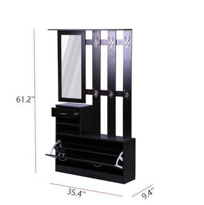 Viva Elite Trinity Entryway System - 3-in-1 Cabinet with Mirror