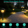 Solar Pathway Stake Lights - Decorative Landscape Set (6-Pack)