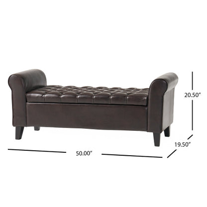 Viva Hayes Armed Storage Bench