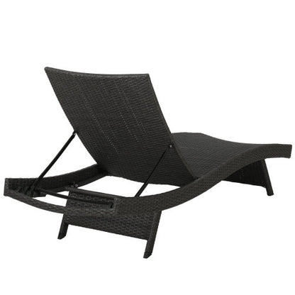 Salem Gray PE Wicker Chaise Lounges, Set of 2 | Viva