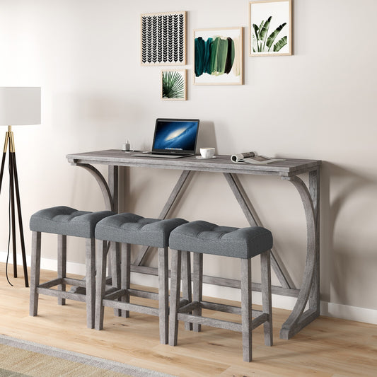 Viva Smart Living Collection: Power‑Ready Industrial Bar Table Set