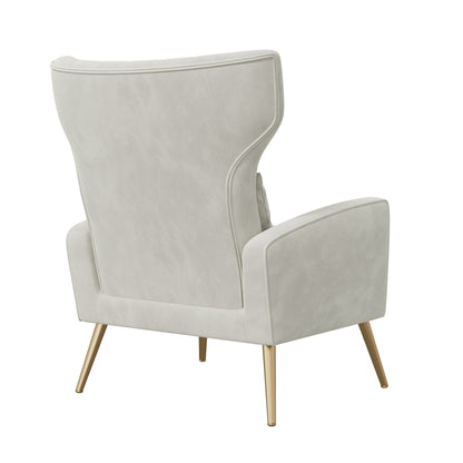 Viva Élan Collection: The Élan Aurore Velvet Wingback Accent Chair