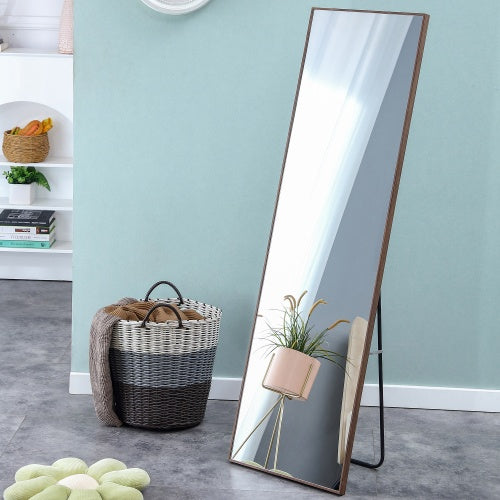 Luxury Full-Length Mirror with Solid Wood Frame – Elegant Home Decor & Vanity Mirror