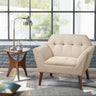 Viva Atelier Marais Beige Linen Lounge Chair