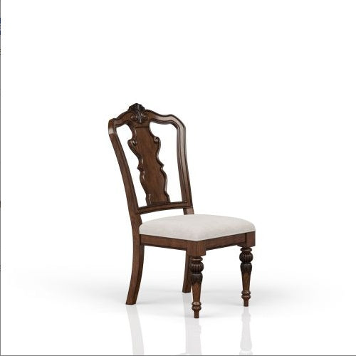 Mahogany-Finish Traditional Side Chair | Viva Savoy