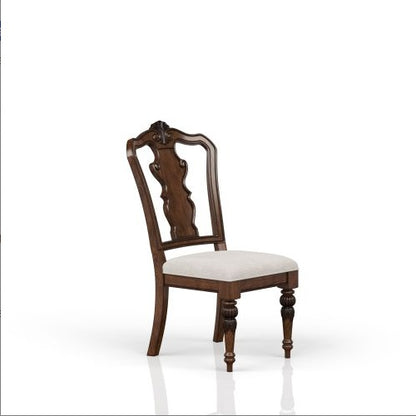 Mahogany-Finish Traditional Side Chair | Viva Savoy