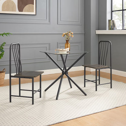 Viva Duo Glass Bistro Set