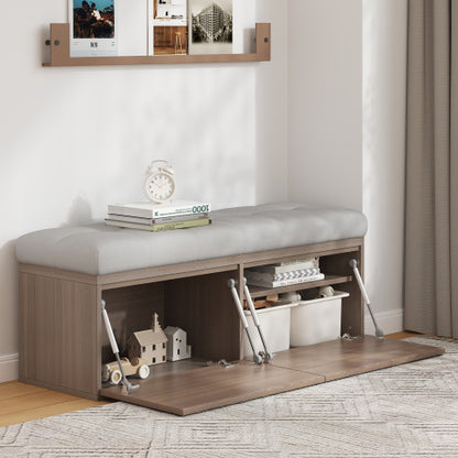 Viva Essentials: 49-Inch Storage Table & Footstool – Where Function Meets Fashion