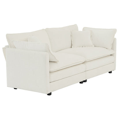 Viva Elite Allegra Modern Fabric Double Sofa with 4 Pillows - The Future of Refined Comfort